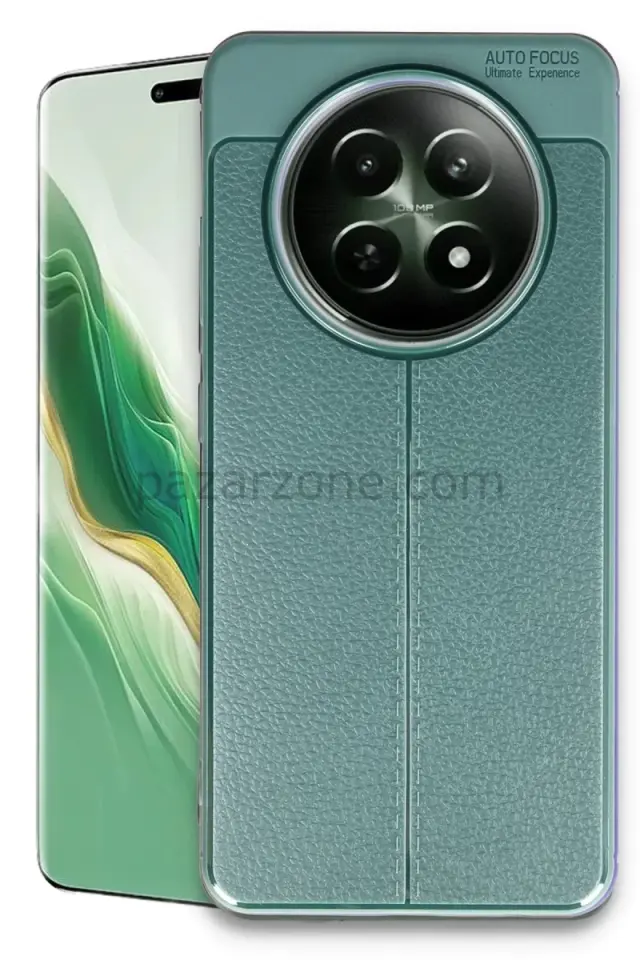 Newface Realme 12 5G Kılıf Auto Focus Kapak - Koyu Yeşil
