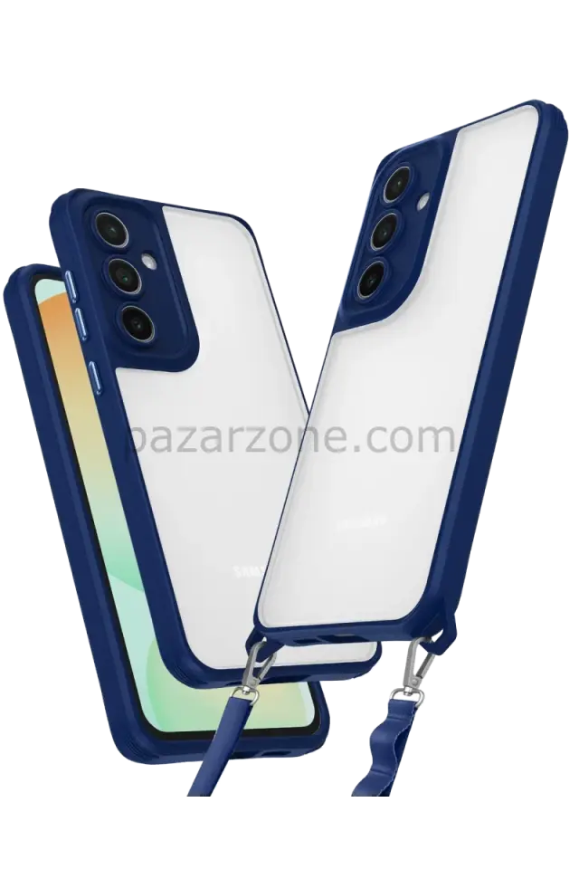 Newface Samsung Galaxy A15 4G Kılıf Penta Silikon Kılıf - Lacivert