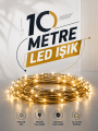 10 Metre Led Işık Gün Işığı Her Ortama Uygun Ampüllü