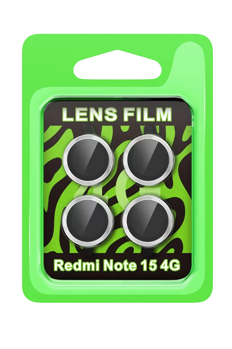 Newface Xiaomi Redmi Note 15 4G Raze Metal Kamera Lens - Gümüş