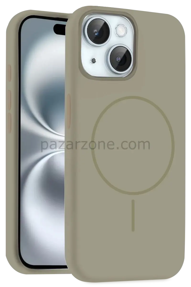 Joko Apple iPhone 15 Kılıf Jully Magsafe Kapak - Çöl Titanyum