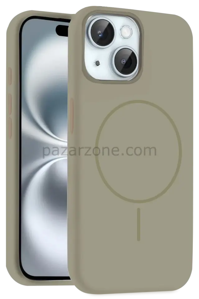 Joko Apple iPhone 15 Kılıf Jully Magsafe Kapak - Çöl Titanyum