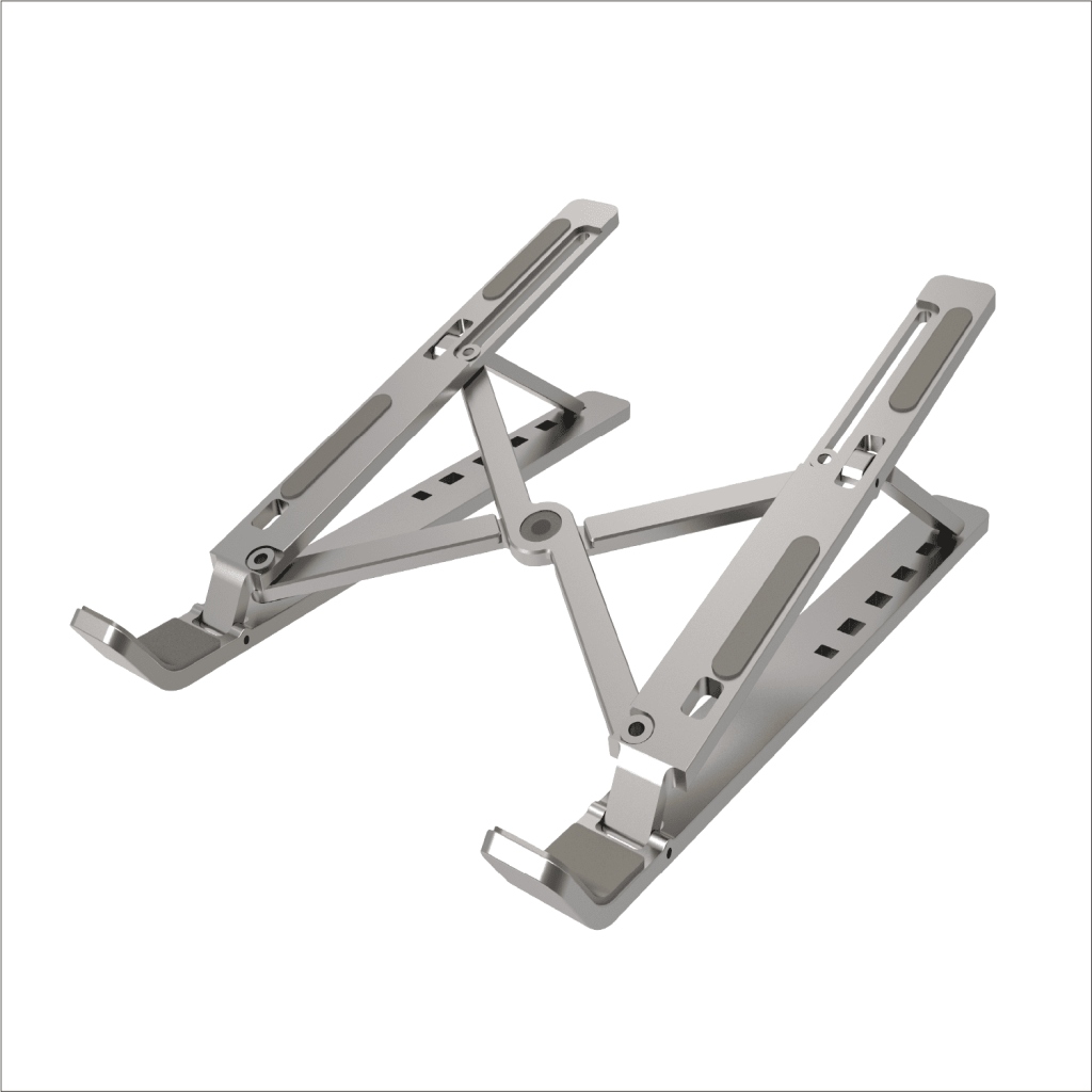 FENY EKD-NT20, 10"-18" Taşınabilir,  Katlanır, Notebook Standı, 7 Kademeli Ayarlanabilir Yükseklik, Alüminyum (Gümüş)