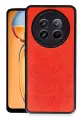 Newface Realme 12 5G Kılıf Aras Deri Kapak - Kırmızı