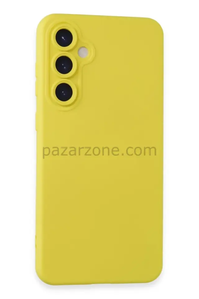 Newface Samsung Galaxy S23 FE Kılıf Nano içi Kadife Silikon - Sarı