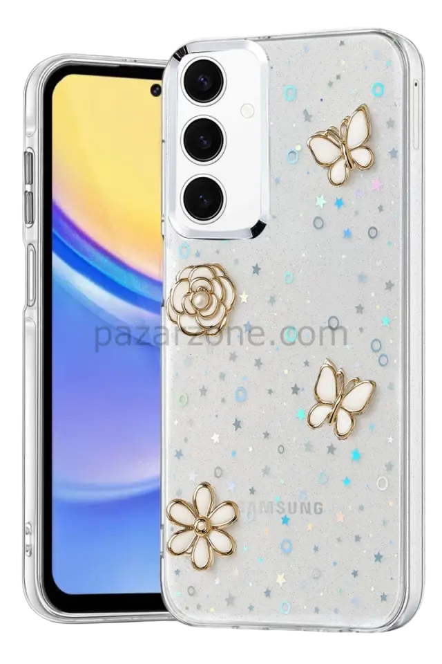 Newface Samsung Galaxy A35 5G Fiyonk Desenli Kapak - Desen 10