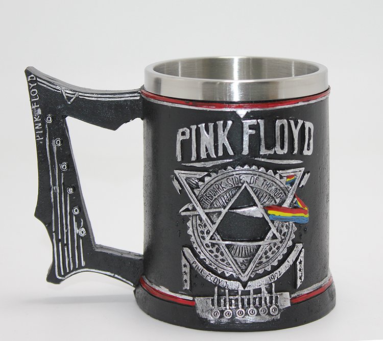 Pink Floyd Tasarım Kupa Bardak - 3D Kabartmalı -  Paslanmaz Çelik