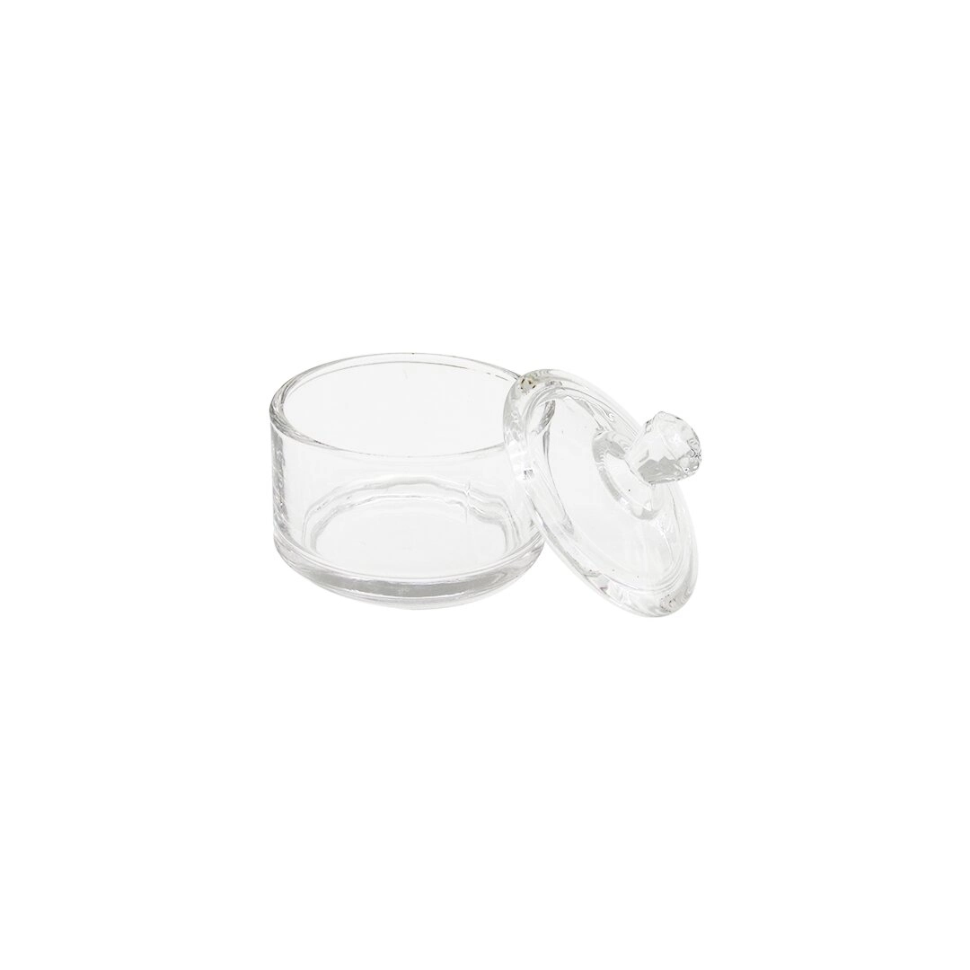 Şekerlik Mini Kapaklı Cam Şekerlik 90ml