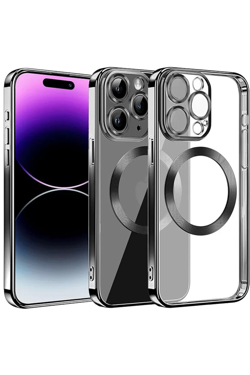 Newface Apple iPhone 13 Pro Max Kılıf Slot Silikon - Siyah