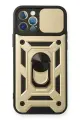 Newface Apple iPhone 12 Pro Kılıf Pars Lens Yüzüklü Silikon - Gold