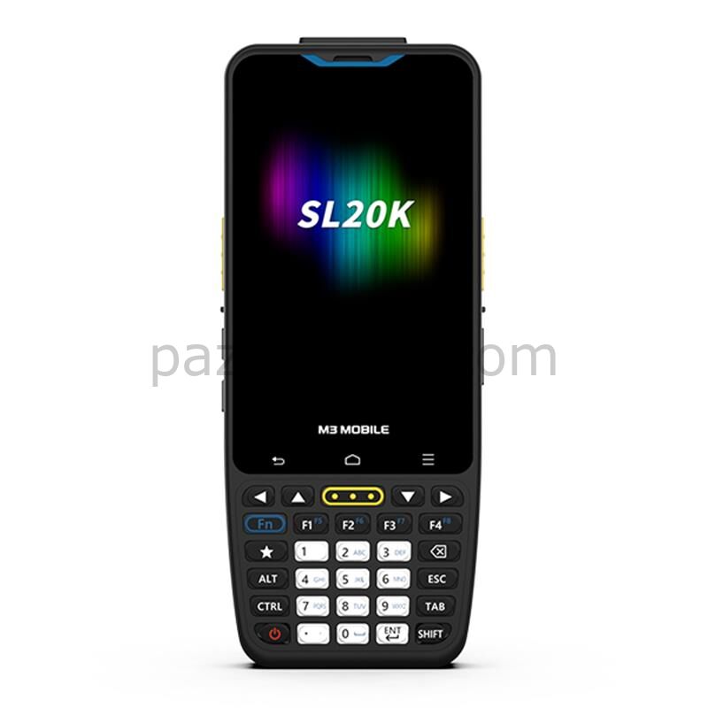 M3 MOBILE SL20K X/W 2D KAREKOD ANDR.13 4GB/64GB 13MP WIFI+BLUET. 4" TUŞLU EKRAN EL TERMİNALİ (KILIF+E.KORUYUCU)