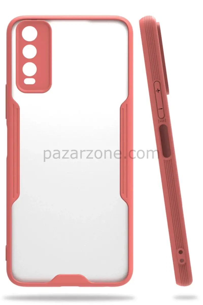 Newface Vivo Y11S Kılıf Platin Silikon - Pembe