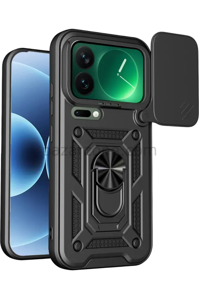 Newface Xiaomi Mi 17 Pro Max Pars Lens Yüzüklü Silikon - Siyah