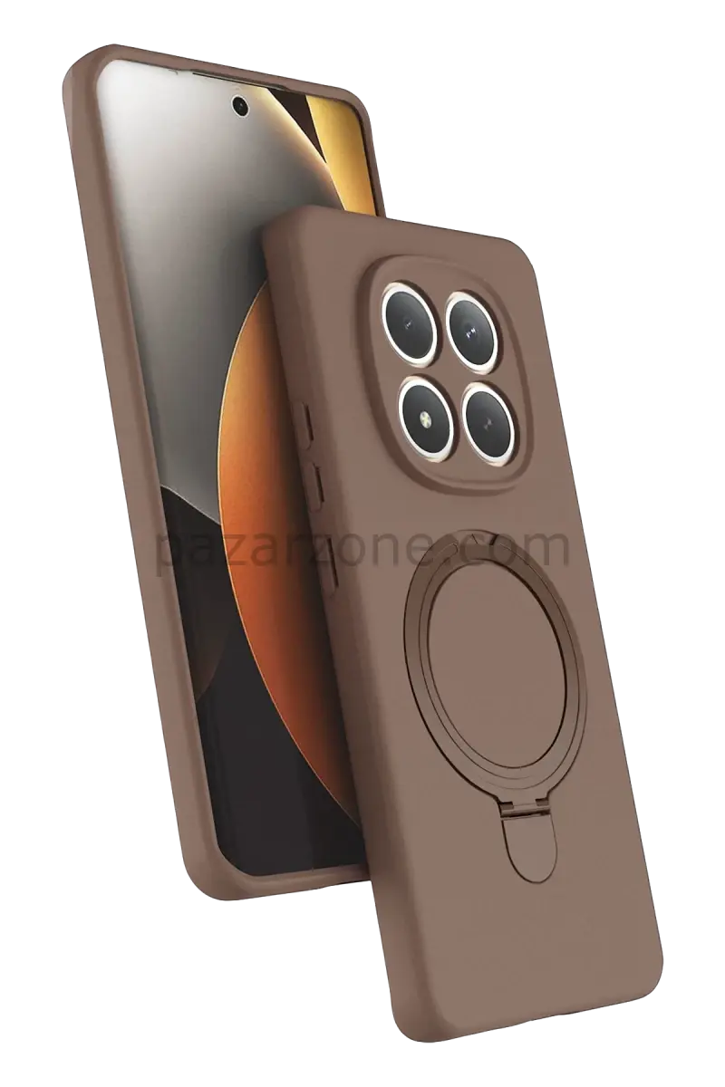 Newface Xiaomi Redmi Note 15 4G Regal Magsafe Standlı Kapak - Çöl Titanyum