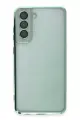 Newface Samsung Galaxy S21 FE Kılıf Razer Lensli Silikon - Yeşil