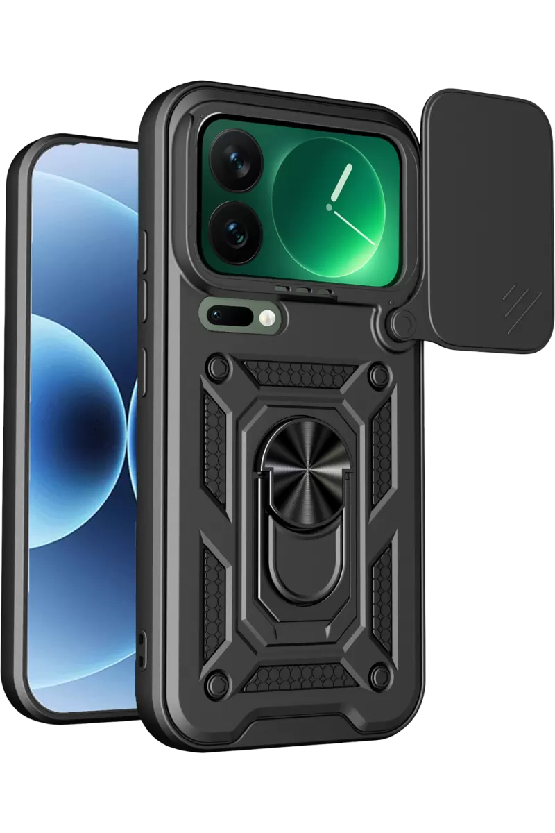Newface Xiaomi Mi 17 Pro Pars Lens Yüzüklü Silikon - Siyah