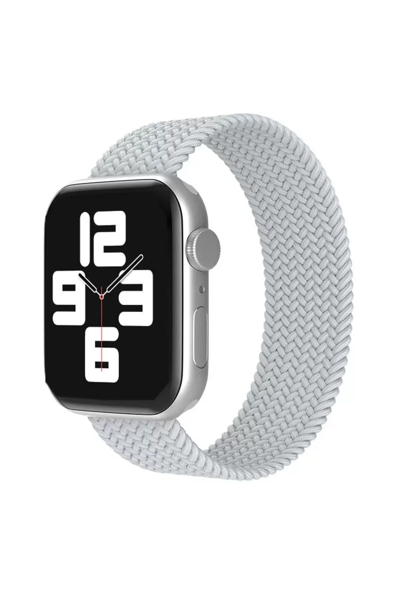 Newface Apple Watch 38mm Ayarlı Solo Silikon Kordon - Beyaz