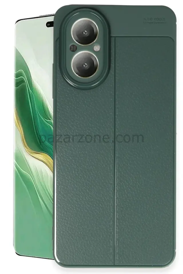 Newface Realme 12 Lite Kılıf Auto Focus Kapak - Koyu Yeşil