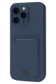 Newface Apple iPhone 16 Pro Kılıf Kelvin Kartvizitli Silikon - Lacivert