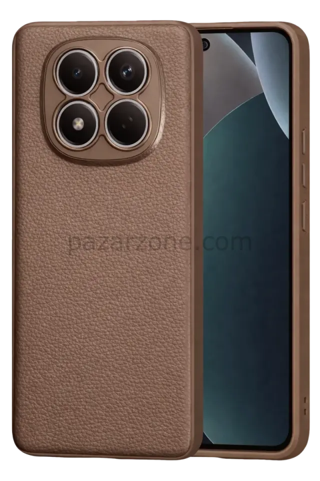 Newface Xiaomi Redmi Note 15 4G Thermax Silikon Kılıf - Kahverengi