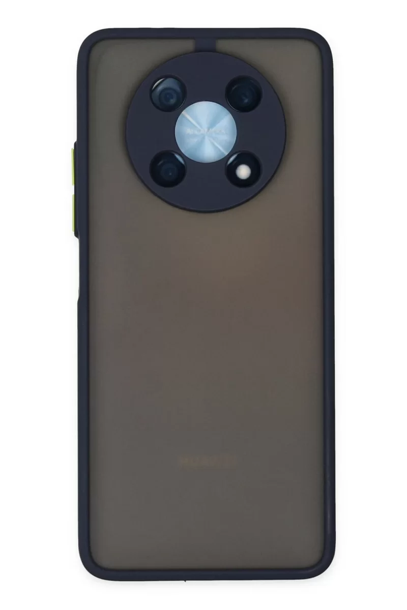 Newface Huawei Nova Y90 Kılıf Montreal Silikon Kapak - Lacivert