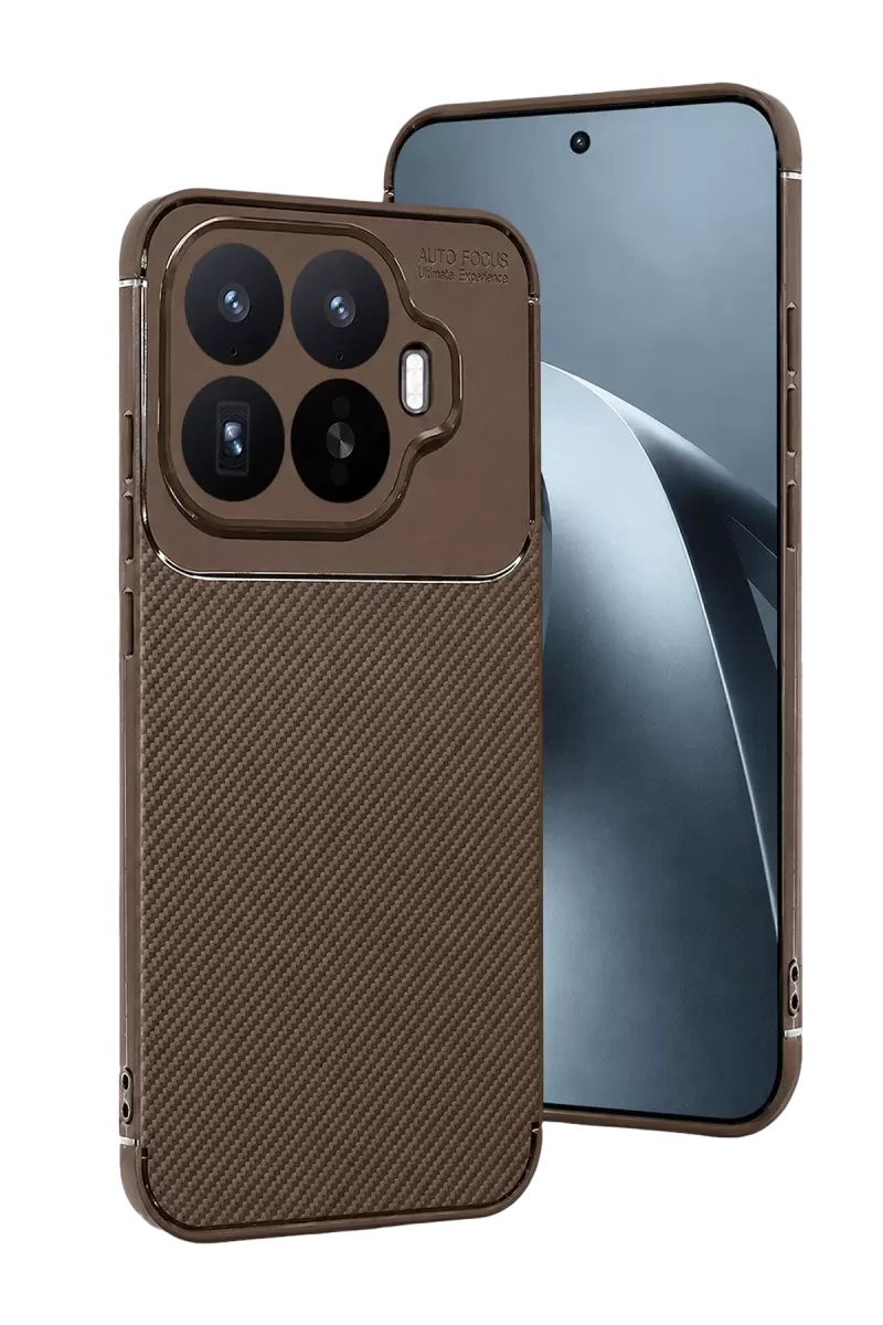 Newface Xiaomi Mi 17T Auto Focus Karbon Kapak - Kahverengi