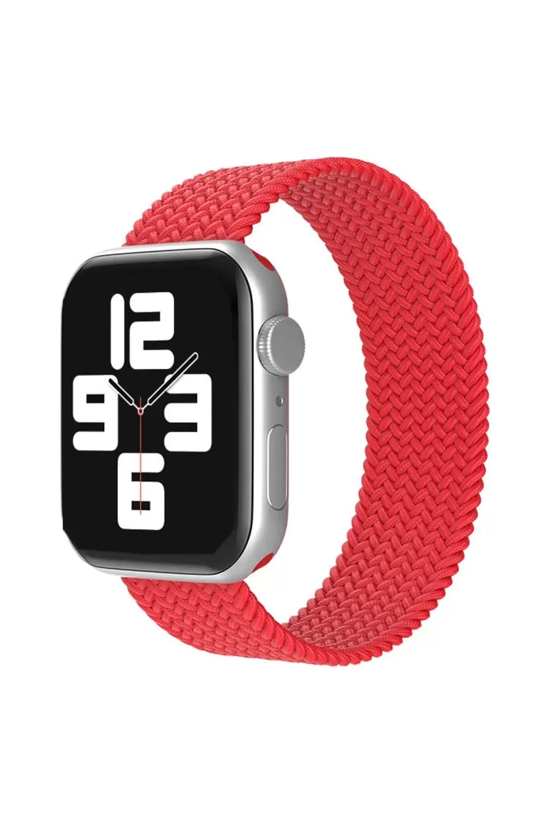 Newface Apple Watch 38mm Ayarlı Solo Silikon Kordon - Kırmızı