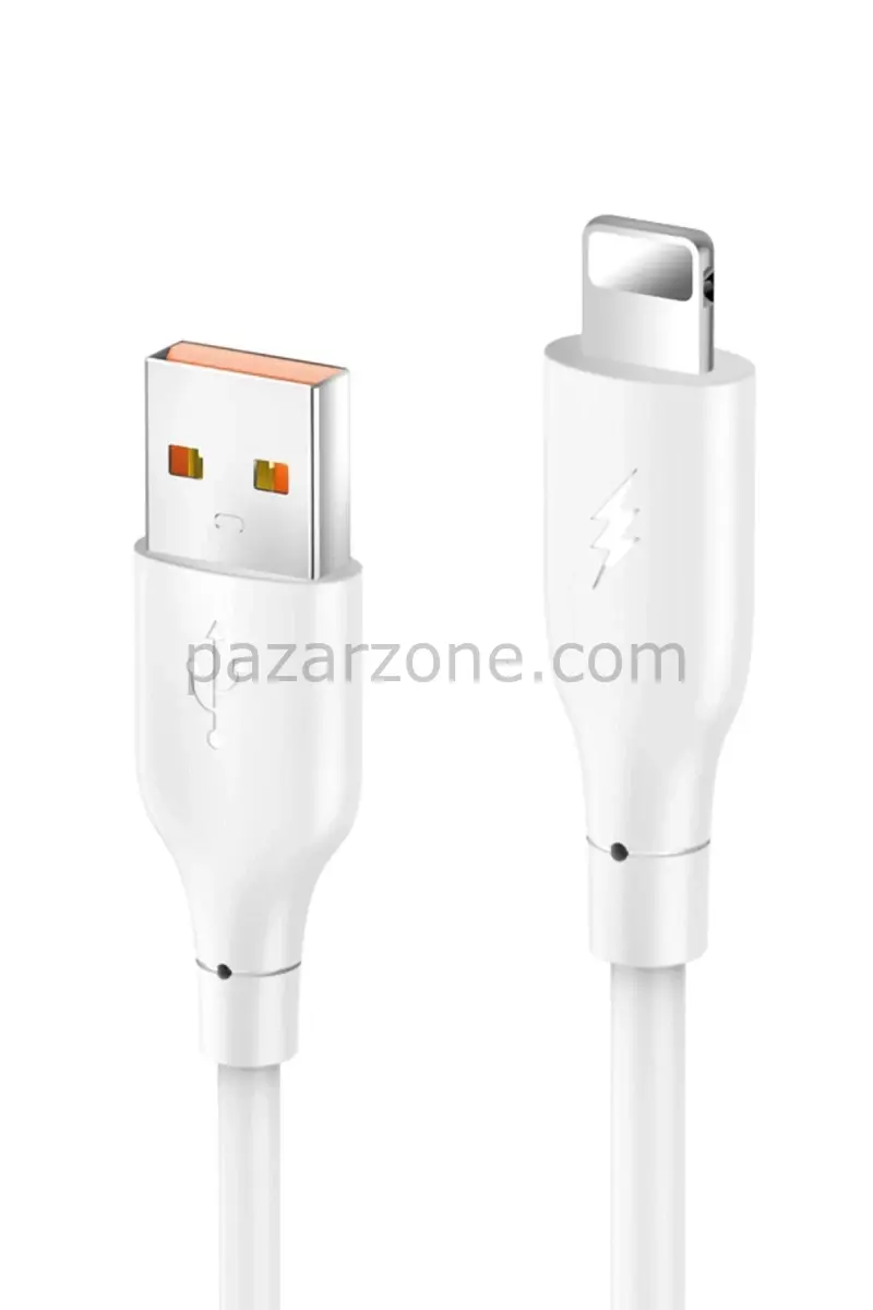 Konfulon DC64 USB to Lightning 1M 3.0A Hızlı Şarj Kablo - Beyaz