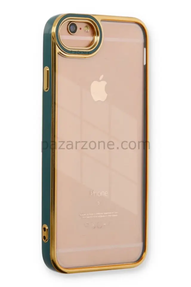 Newface Apple iPhone 6 Kılıf Liva Lens Silikon - Yeşil