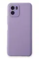 Newface Vivo Y15S Kılıf Lansman Glass Kapak - Lila