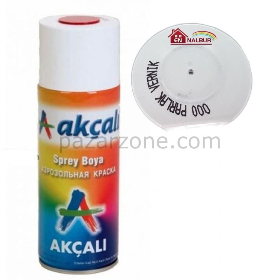Akçalı Sprey Boya 400 ml 000 Parlak Vernik
