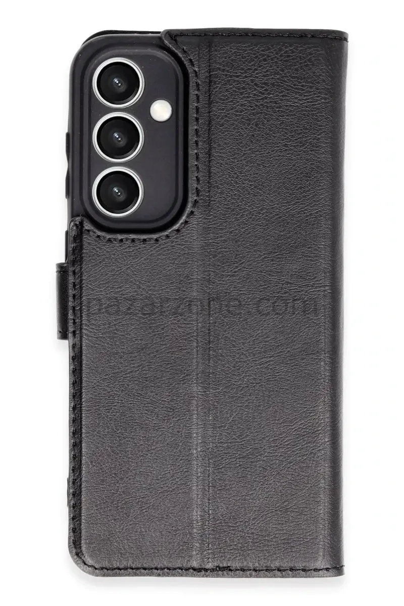 Newface Samsung Galaxy S23 FE Kılıf Trend S Plus Kapaklı Kılıf - Siyah
