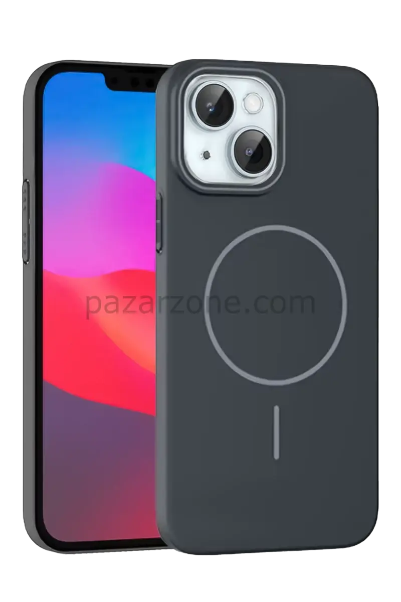 Joko Apple iPhone 15 Plus Broş Magsafe Kapak - Füme