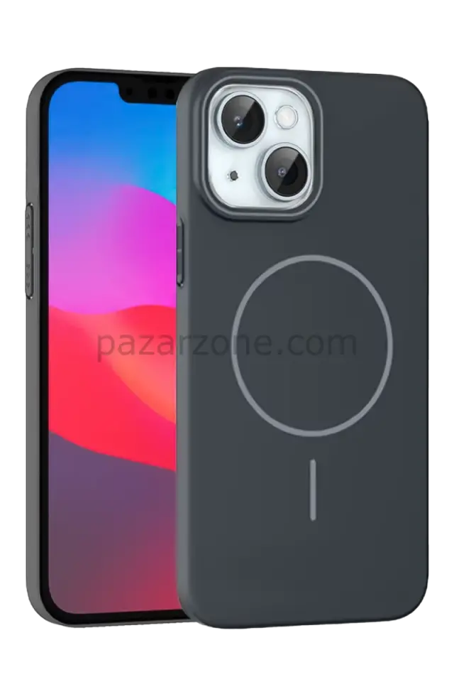 Joko Apple iPhone 15 Plus Broş Magsafe Kapak - Füme