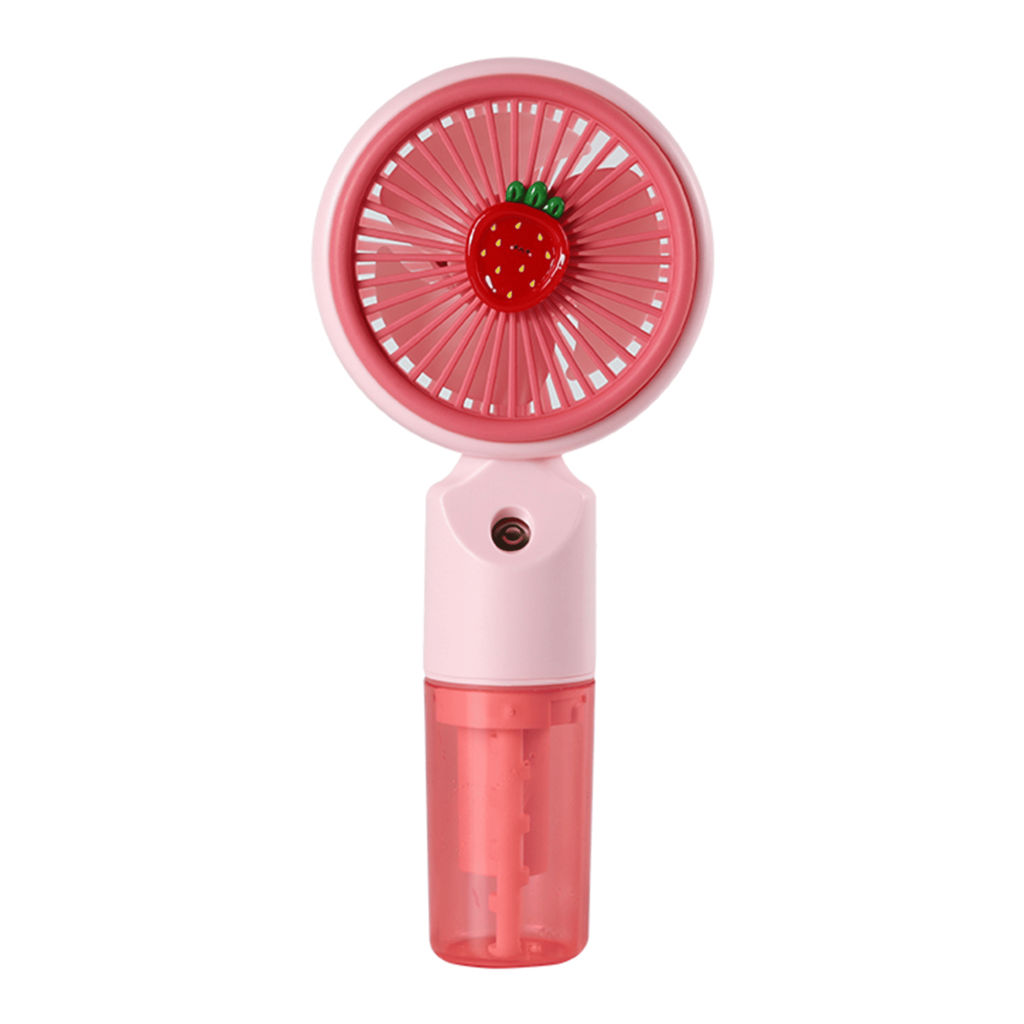 FENY FN-F50, PEMBE, 3 Kademeli Hız, Buharlı Ferahlık, Elde Kullanım, Dahili 800mAh Bataryalı, Type-C Şarj Girişli, Vantilatör