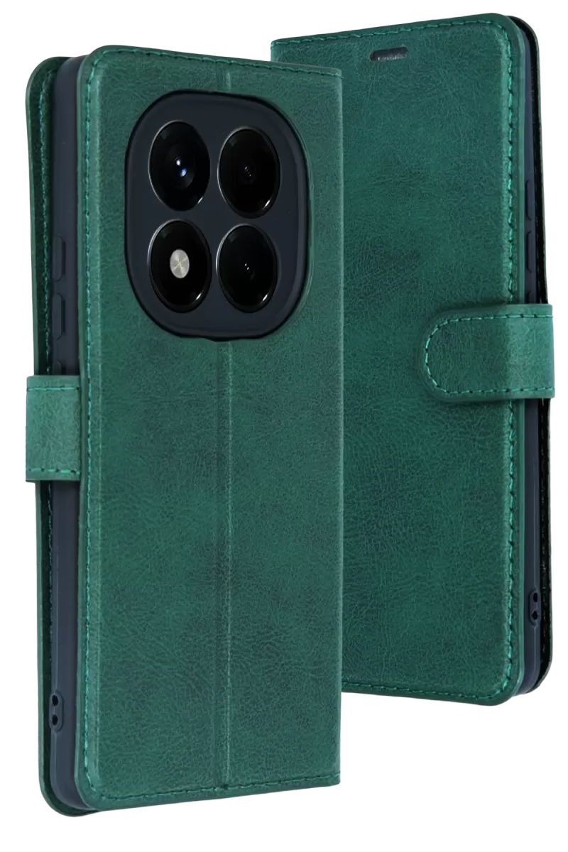 Newface Xiaomi Redmi Note 15 4G Trend S Plus Kapaklı Kılıf - Yeşil