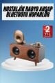 Gramafon Radyo Bluetooth Hoparlör Nostaljik Radyo FM Radyo