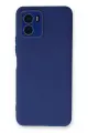 Newface Vivo Y15S Kılıf Lansman Glass Kapak - Sky Blue