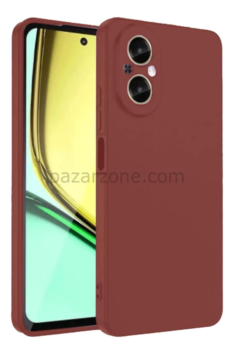 Newface Realme 12 Lite Kılıf First Silikon - Bordo