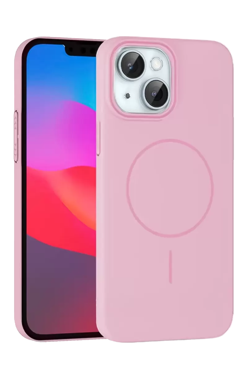 Joko Apple iPhone 15 Plus Broş Magsafe Kapak - Pembe