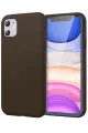 Newface Apple iPhone 11 Kılıf First Silikon - Kahverengi