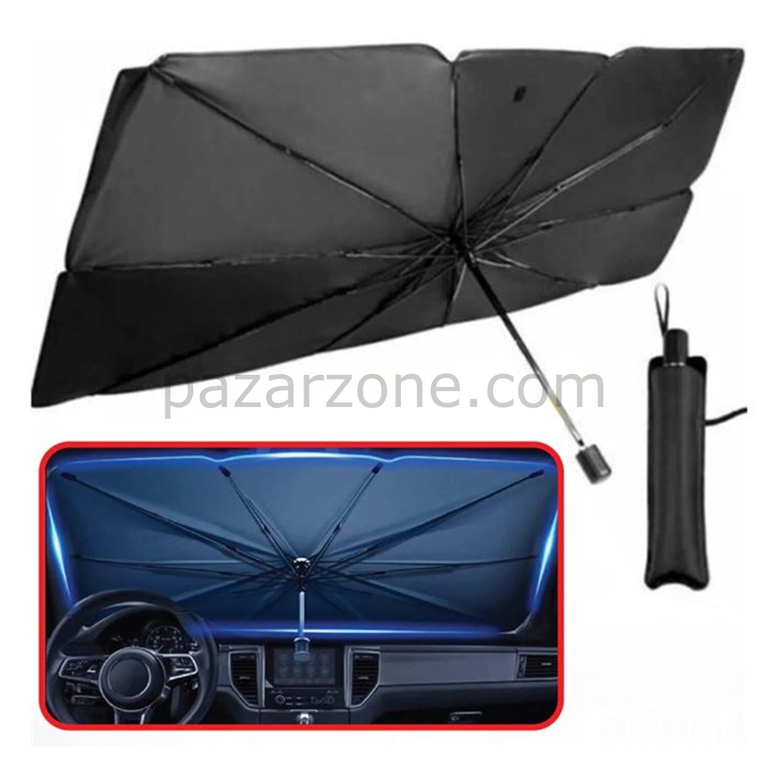 Honda City, Opel Astra, Peugeot 308, Citroen C4, Fiat Linea Uyumlu Oto Şemsiye