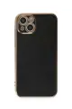 Newface Apple iPhone 15 Kılıf Volet Silikon - Siyah