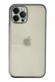 Newface Apple iPhone 12 Pro Kılıf Razer Lensli Silikon - Lacivert