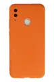 Newface Huawei P Smart 2019 Kılıf Nano içi Kadife Silikon - Turuncu