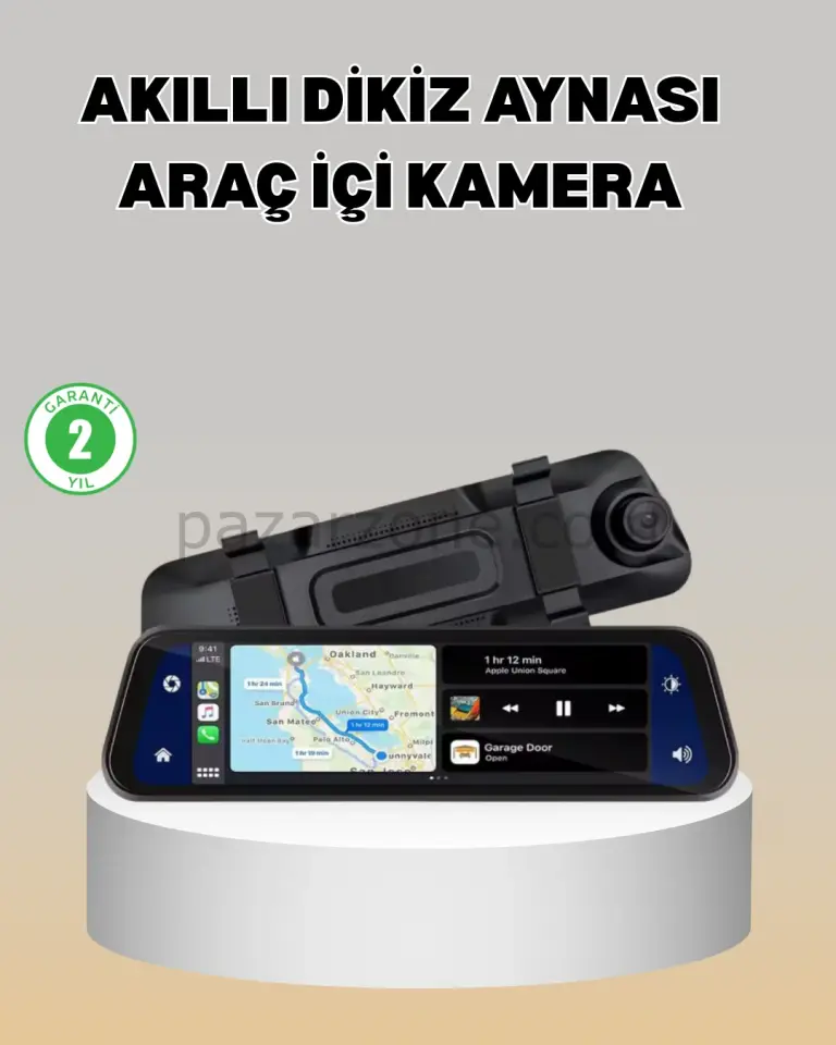 Gece Görüşlü Araç Dikiz Aynası Kamera Park Monitörlü