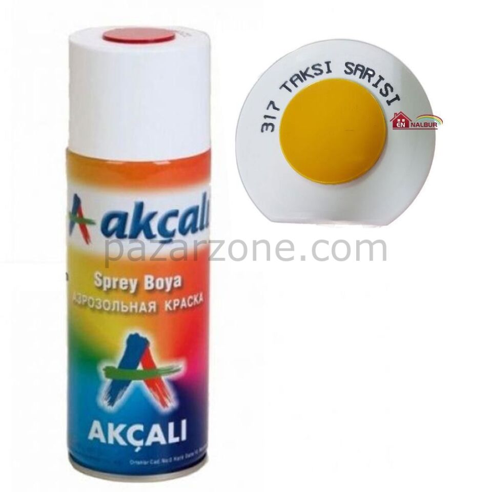 Akçalı Sprey Boya 400 ml 317 Taksi Sarısı