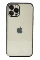 Newface Apple iPhone 12 Pro Kılıf Razer Lensli Silikon - Siyah