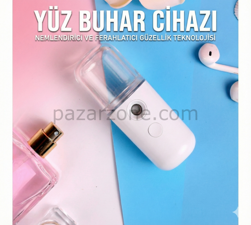 Şarjlı Mini Yüz Nemlendirici Dezenfektan Cihazı Mist Sprayer