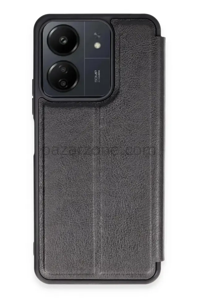 Newface Xiaomi Redmi 13C Kılıf Flip Cover - Siyah